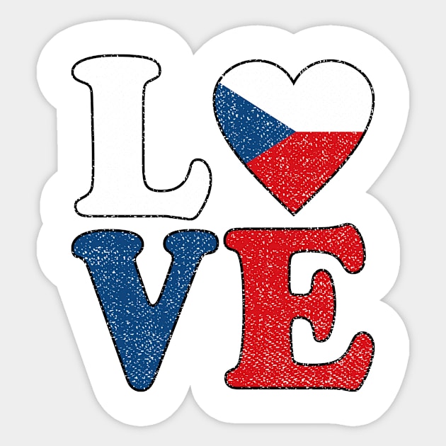 Love Czech Republic Flag Czech Pride Sticker by RW